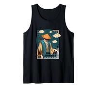 Mito Legendario japonés del Paisaje Nublado de la Cultura del Guerrero Ron Camiseta sin Mangas