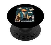 Mito Legendario japonés del Paisaje Nublado de la Cultura del Guerrero Ron PopSockets PopGrip Adhesivo