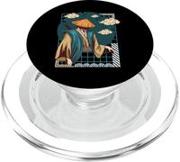 Mito Legendario japonés del Paisaje Nublado de la Cultura del Guerrero Ron PopSockets PopGrip para MagSafe