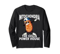 Mitocondria Las Células Power House Dabbing Divertido Manga Larga
