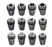 mitoharet ER16 - Juego de 12 pinzas de resorte de 1/32 a 3/8 pulgadas para grabado CNC y herramienta de torno de fresado