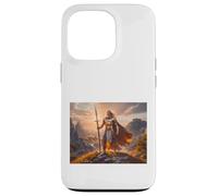 mitología celta Lugh, radiante dios celta del dominio de la luz Carcasa para iPhone 13 Pro