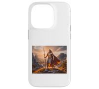 mitología celta Lugh, radiante dios celta del dominio de la luz Carcasa para iPhone 14 Pro