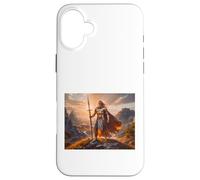 mitología celta Lugh, radiante dios celta del dominio de la luz Carcasa para iPhone 16 Plus