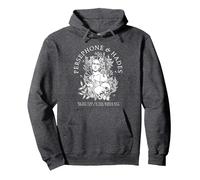 Mitología del Hades y Perséfone Sudadera con Capucha, Unisex para Adultos, Jaspeado Oscuro, M