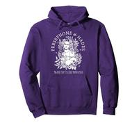 Mitología del Hades y Perséfone Sudadera con Capucha, Unisex para Adultos, Morado, M