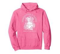 Mitología del Hades y Perséfone Sudadera con Capucha, Unisex para Adultos, Rosa Brillante, XL
