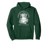 Mitología del Hades y Perséfone Sudadera con Capucha, Unisex para Adultos, Verde Bosque, L