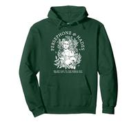 Mitología del Hades y Perséfone Sudadera con Capucha, Unisex para Adultos, Verde Bosque, M