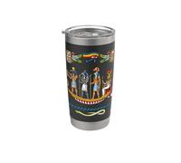 Mitología egipcia Dioses Anubis Tot Ojo de Horus antiguo Vaso térmico de acero inoxidable de doble pared