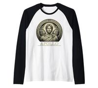 Mitología Griega Apolo Dioses Antiguos Grecia Camiseta Manga Raglan