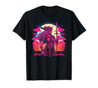 Mitología Griega de la Diosa Atenea Retro estética Camiseta, Hombre, Negro, XXL
