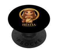 Mitología Griega Linda Diosa Grecia Antigua Hestia Chibi PopSockets PopGrip Adhesivo