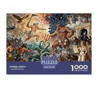 Mitología Griega Puzzle De Madera Impermeable DIY Puzzles De 1000 Piezas para Adultos Desafiante Y Estimulante Rompecabezas para Juegos Desafiantes