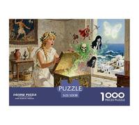 Mitología Griega Puzzle De Madera Impermeable DIY Puzzles De 1000 Piezas para Adultos Desafiante Y Estimulante Rompecabezas para Decoración del Hogar