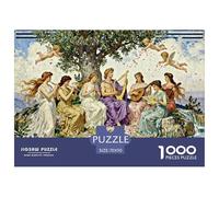 Mitología Griega Puzzle De Madera Impermeable Puzzles De 1000 Piezas para Adultos Desafiante Y Estimulante Rompecabezas para Juegos Desafiantes