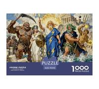Mitología Griega Puzzle De Madera Impermeable Puzzles De 1000 Piezas Regalos para Adultos Colorido Rompecabezas Juegos Educativos