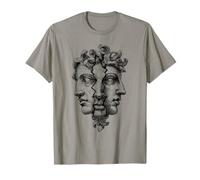 Mitología Griega Tres Rostros Arte Clásico Camiseta