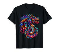 Mitología Mexicana Serpiente Emplumada Dios Azteca Quetzalcoatl Camiseta
