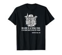 Mitología nórdica Asatru Vikingo Dios Odin Sabiduría Cita Pagana Camiseta