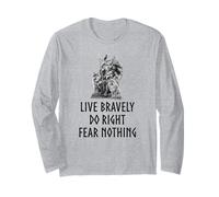 Mitología nórdica - Dios nórdico Odin - No temer Nada - Medieval Manga Larga