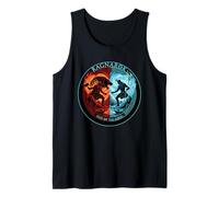 Mitología nórdica Fenrir Thor Loki Ragnarok Destino de los Dioses Camiseta sin Mangas