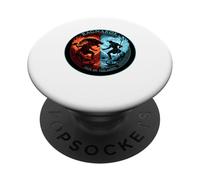 Mitología nórdica Fenrir Thor Loki Ragnarok Destino de los Dioses PopSockets PopGrip Adhesivo