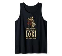 Mitología nórdica Medieval - Dios embaucador Vikingo Loki Camiseta sin Mangas