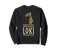 Mitología nórdica Medieval - Dios embaucador Vikingo Loki Sudadera