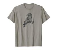Mitología nórdica Nudo Celta Vikingo Cuervo Runa Arte Camiseta