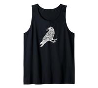 Mitología nórdica Nudo Celta Vikingo Cuervo Runa Arte Camiseta sin Mangas