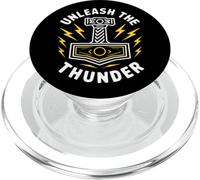 Mitología nórdica Viking Celta Martillo de Thor Mjolnir Valhalla PopSockets PopGrip para MagSafe