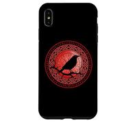 Mitología nórdica vikinga del Cuervo de Odín Carcasa para iPhone XS MAX