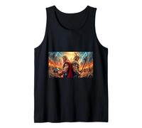 mitología Odin y Thor Los Dioses marchan hacia la Batalla Final Camiseta sin Mangas