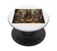 mitología Tlazoteotl Diosa azteca de la lujuria pecado purificación PopSockets PopGrip Adhesivo