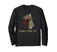 Mitología vikinga Medieval - Dios embaucador nórdico Loki Manga Larga