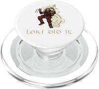 Mitología vikinga Medieval - Dios embaucador nórdico Loki PopSockets PopGrip para MagSafe