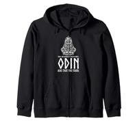 Mitología vikinga Medieval - Dios nórdico Odin - Religión pagana Sudadera con Capucha