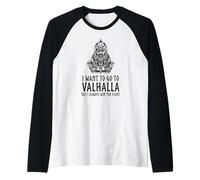 Mitología vikinga - Quiero IR al Valhalla - Odin Paganism Camiseta Manga Raglan