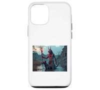 mitología Xolotl, Dios de la muerte con cabeza de perro azteca y guía del alma Carcasa para iPhone 12/12 Pro
