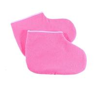 Mitones de Cera de Algodón Rosa para Spa y Cuidado de Manos y Pies | Favorecen la Absorción de Humedad, Conservan la Cera Caliente, Uso Profesional en Salón, Térmica