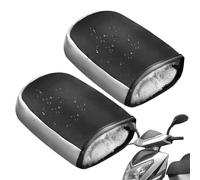 Mitones de manillar de motocicleta Protectores de manos en clima frío Resistente al viento Carcasa impermeable de la temperatura Forro Textil con memoria de forma Fundas cálidas Ajuste común Bicicleta