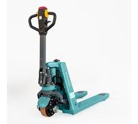 MITORO - Transpaleta Eléctrica MITORO - 1500kg - Batería de Litio - Horquillas 550x1580mm - Elevación 110mm - Ruedas Poliuretano PU - Frenado automático - Almacén Logística