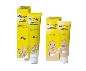 Mitosyl Bálsamo primeros dientes, Gel gingival, 25ml + Crema de pañal protectora, 145g