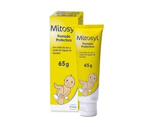 Mitosyl pomada protectora, crema pañal suave, alivio irritaciones, 65 gr | Crema regeneradora e hidratante, testado dermatológicamente, barrera protectora para pieles sensibles
