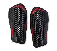 Mitre Aircell Espinilleras de fútbol, Transpirables, protección contra Impactos, Ligeras, Talla M, Negro/Rojo