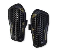 Mitre Aircell Espinilleras de fútbol, Transpirables, protección contra Impactos, Ligeras, Talla XL, Negro/Dorado