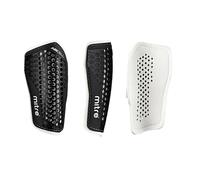 Mitre Aircell Espinilleras de fútbol, transpirables, protección contra impactos, ligeras, talla XS, negro/blanco