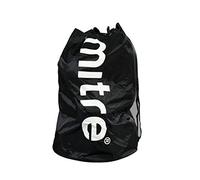 Mitre Bolsa de fútbol, Resistente, Correas Ajustables, Capacidad para 8 balones, Negro