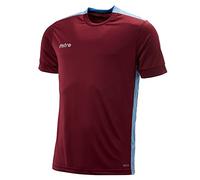 Mitre Charge Camiseta de Mangas Cortas, Unisex niños, Morado (Granate / Cielo), M